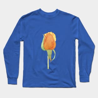 Orange Rose Long Sleeve T-Shirt